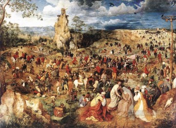  llevando Pintura - Cristo llevando la cruz Pieter Bruegel el Viejo, campesino renacentista flamenco